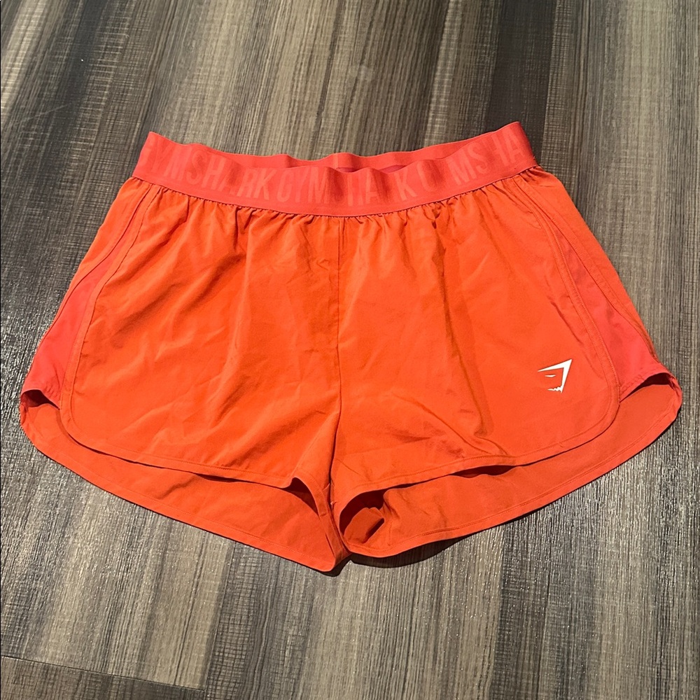 Gymshark Women's Orange Athletic Shorts